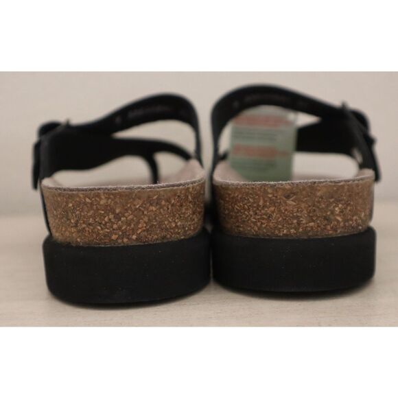 Mephisto Women's Sz 37 US 7 Black Nubuck Leather Helen Sandals - Picture 3 of 14